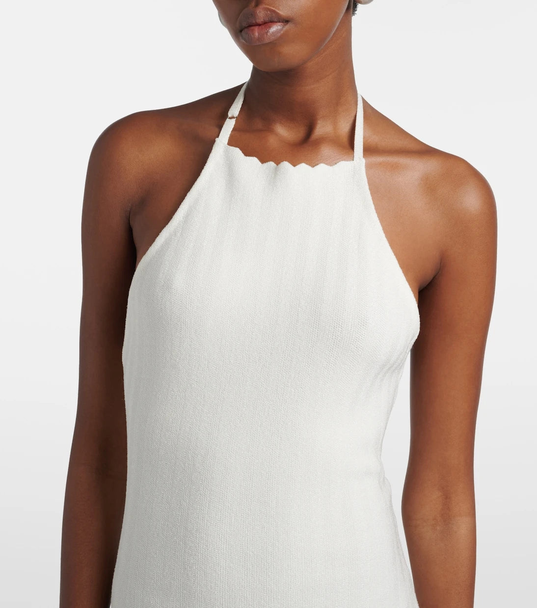 Jacquemus - Tablier knitted midi dress