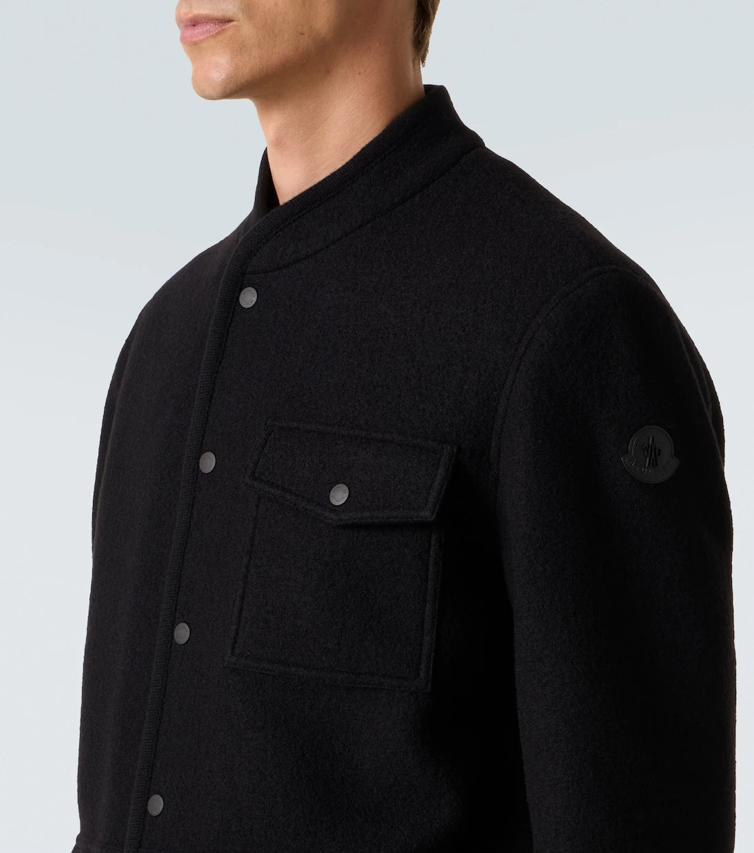 Moncler - Virgin wool bouclé overshirt