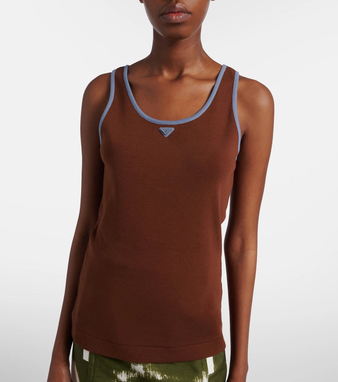 Prada - Cotton jersey tank top