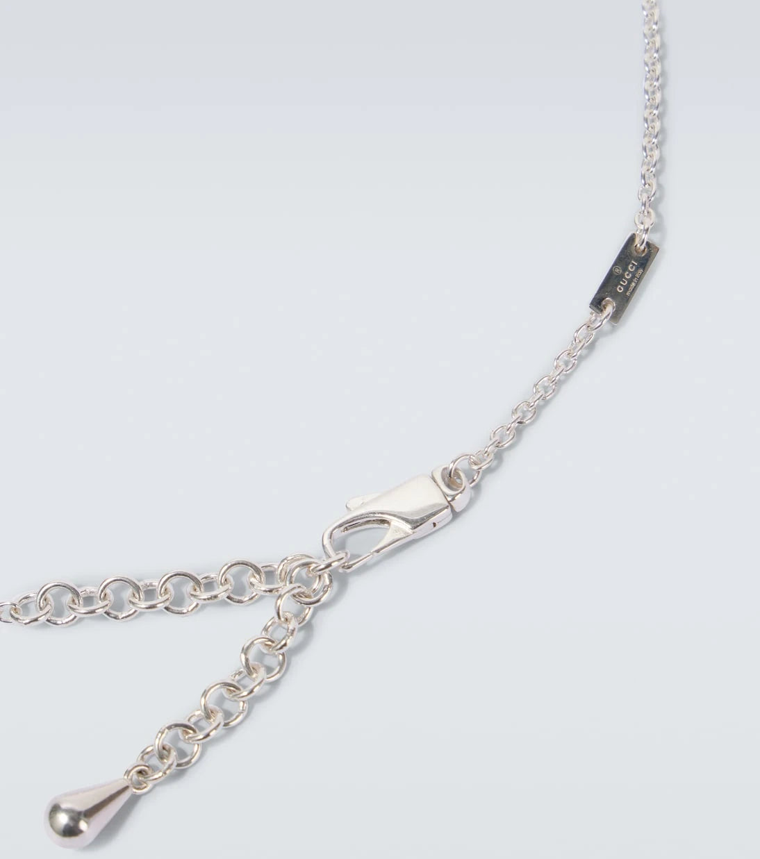 Gucci - Interlocking G sterling silver necklace