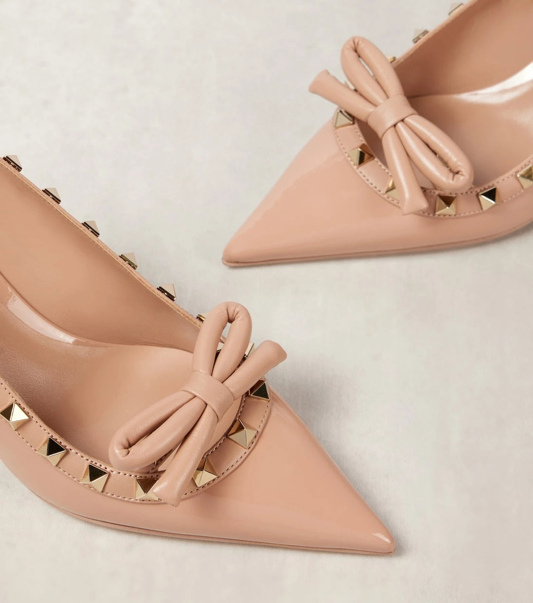 Valentino Garavani - Rockstud 60 patent leather slingback pumps
