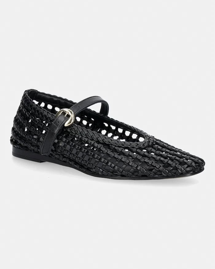 Tommy Hilfiger WOVEN LEATHER MIX BALLERINA balerink
