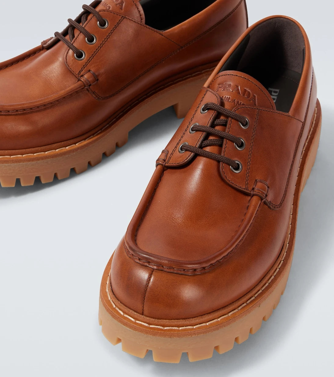 Prada - St. Moritz leather loafers