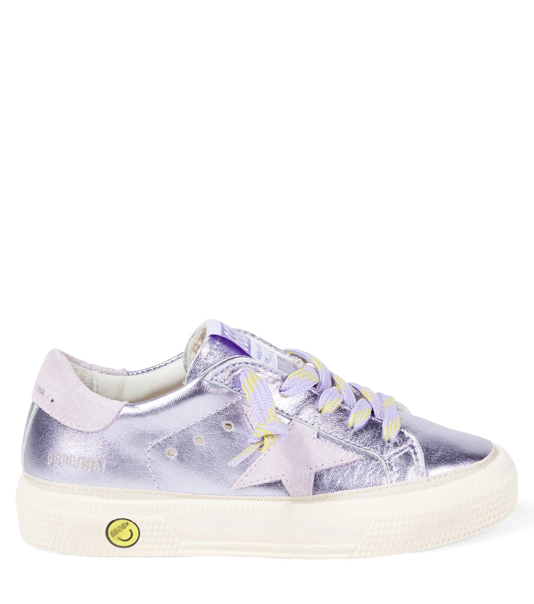 Golden Goose Kids - May metallic leather sneakers