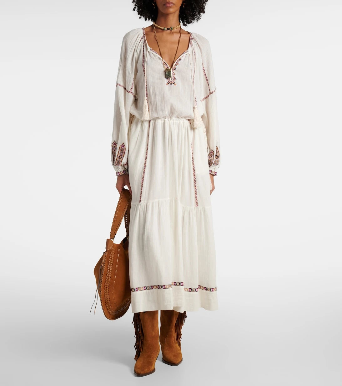 Marant Etoile - Florenza cotton midi skirt