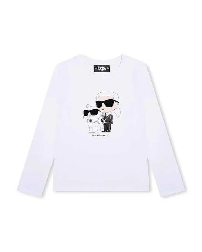 Karl Lagerfeld Uzun Kollu Çocuk Bluz