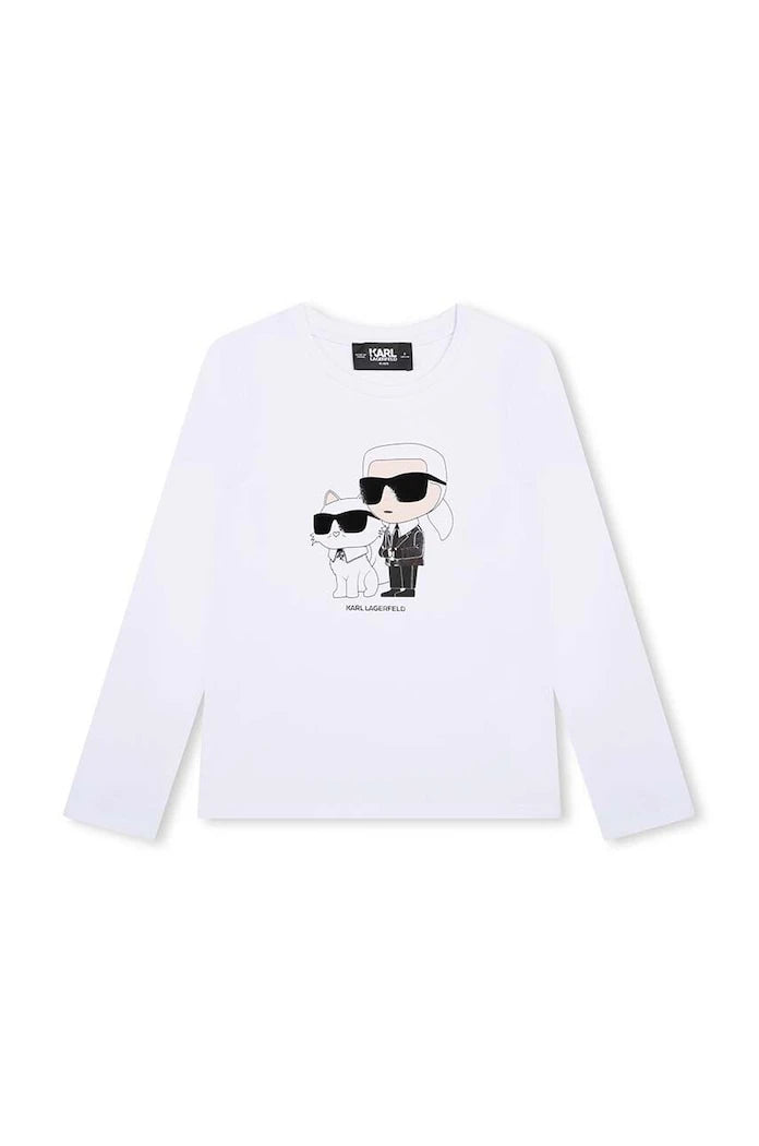 Karl Lagerfeld Uzun Kollu Çocuk Bluz