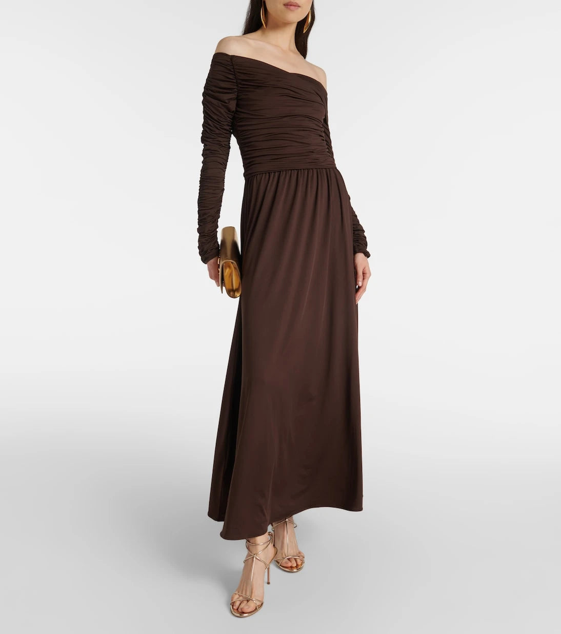 Altuzarra - Charlotte off-shoulder jersey maxi dress