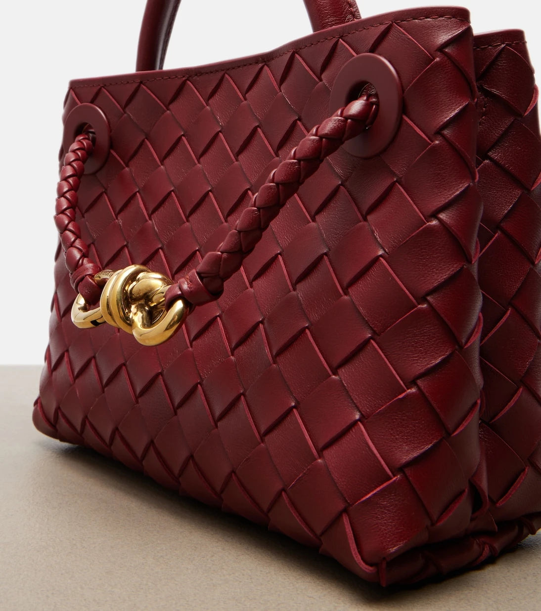 Bottega Veneta - Andiamo Mini leather top-handle bag