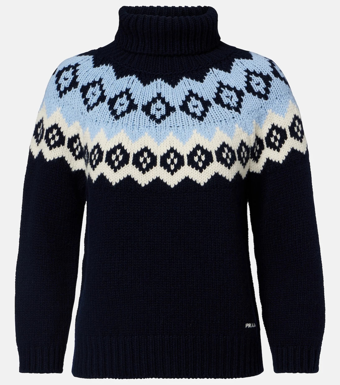 Prada - Fair Isle wool and cashmere sweater