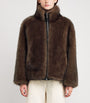 Brown Faux Fur Reversible Coat