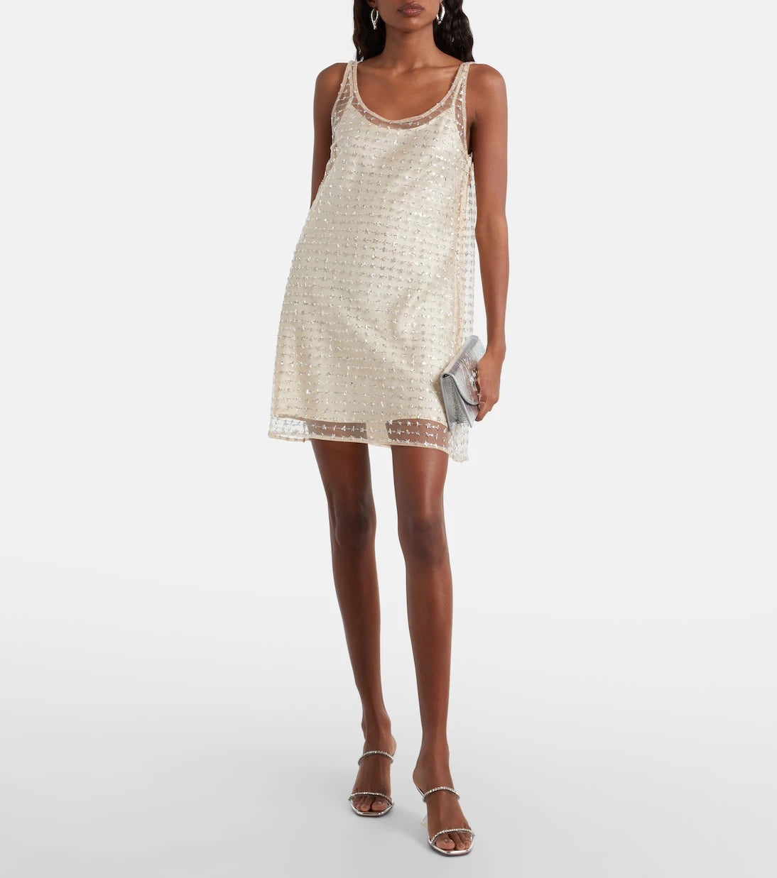 Staud - Aurielle sequined tulle minidress