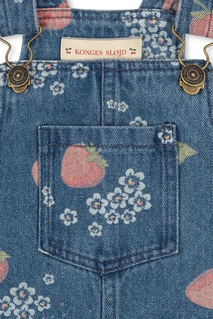 Konges Sløjd MAGOT OVERALLS GOTS Çocuk Denim Tulum