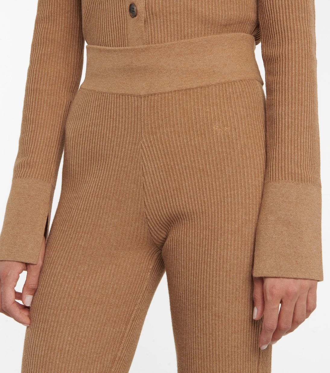 Frame - Ribbed-knit cotton-blend pants