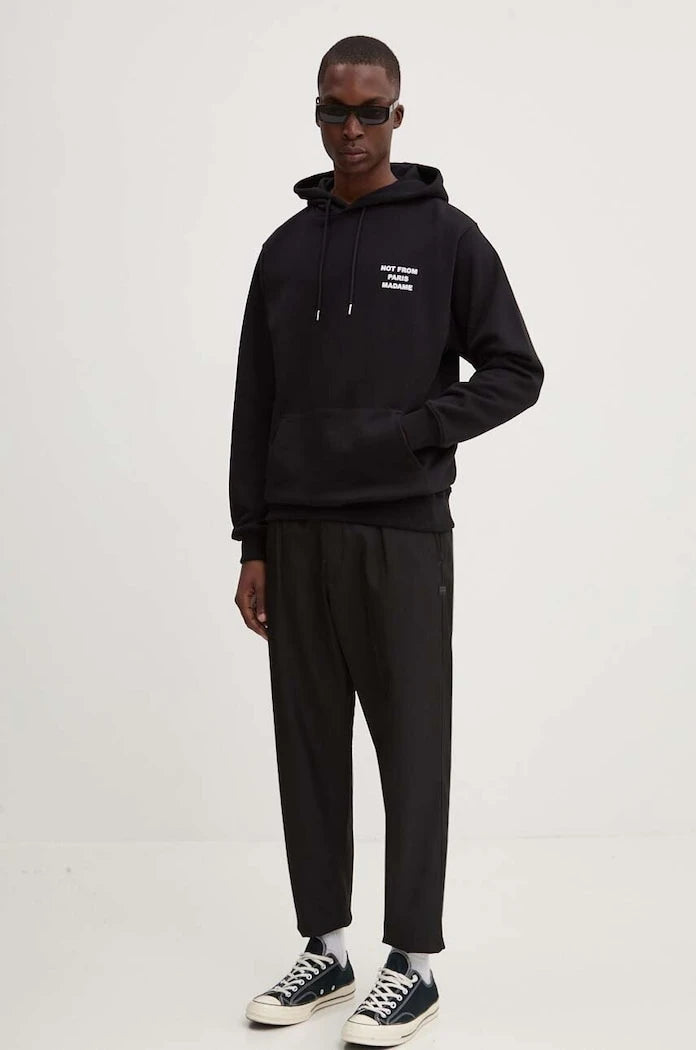 Drôle de Monsieur Le Hoodie Slogan Pamuklu Sweatshirt