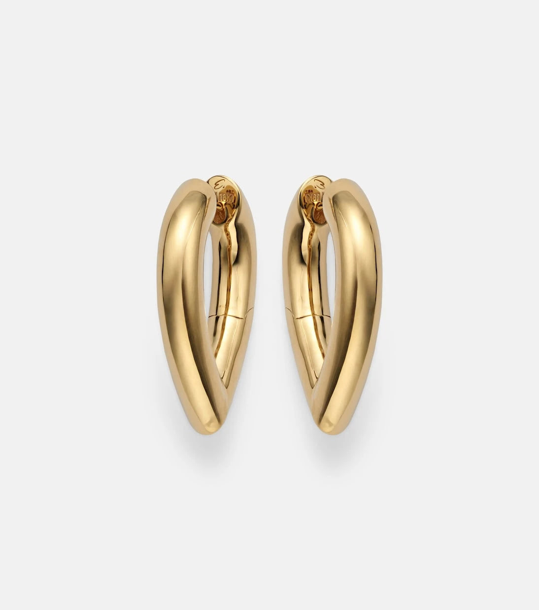 Engelbert - Drop Link Medium 18kt gold earrings
