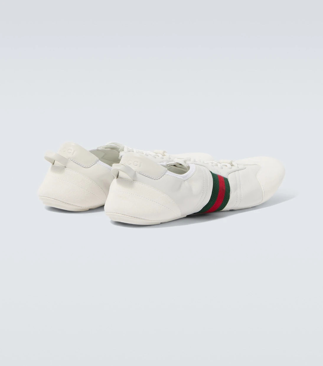 Gucci - Flex leather and suede sneakers
