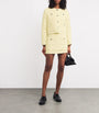 Maje Yellow Tweed Mini Skirt