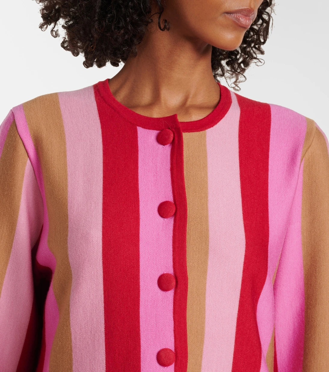 Rixo - Mirja striped wool-blend cardigan