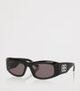 Black Acetate BB0395S Rectangular Sunglasses