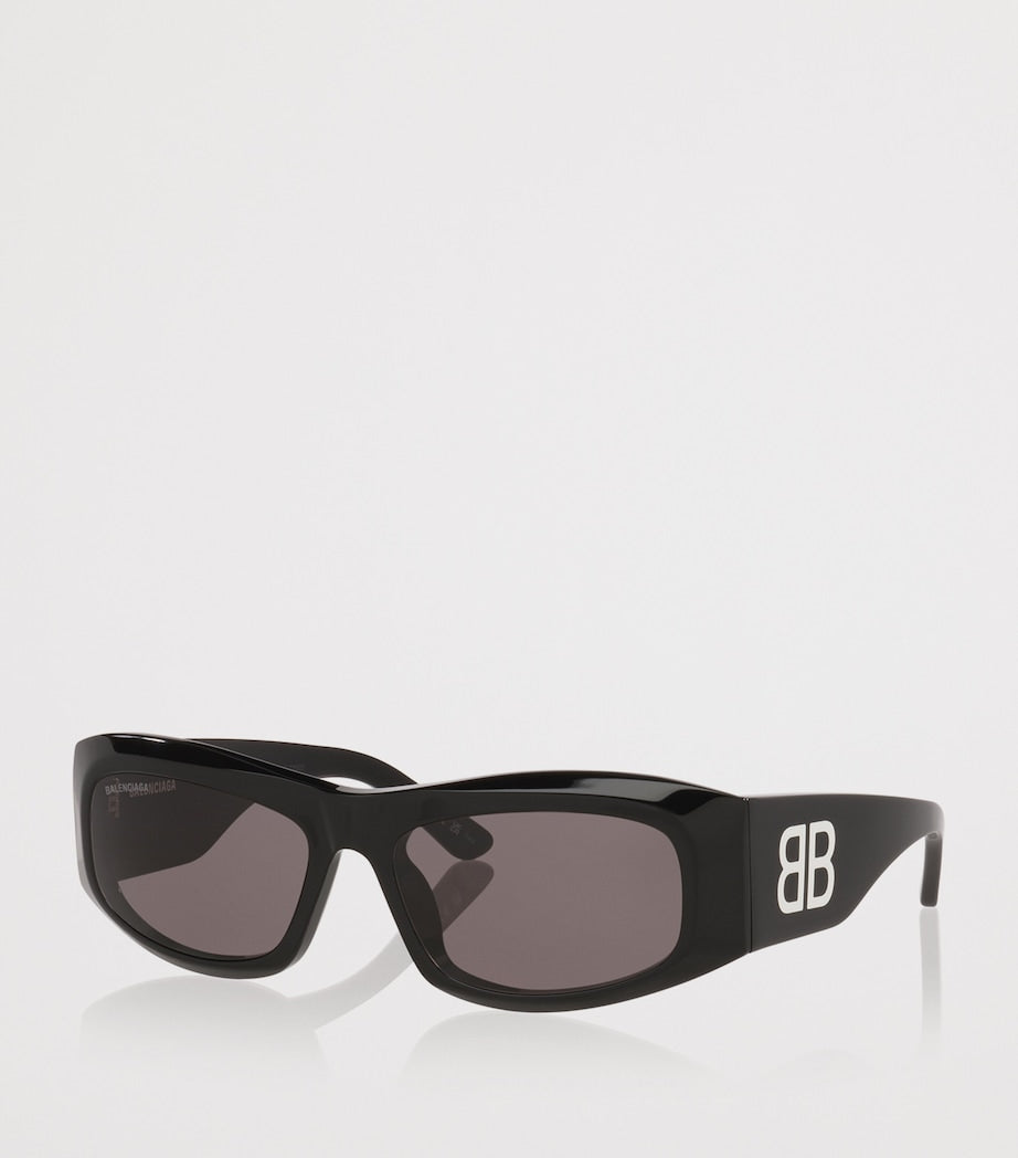 Black Acetate BB0395S Rectangular Sunglasses