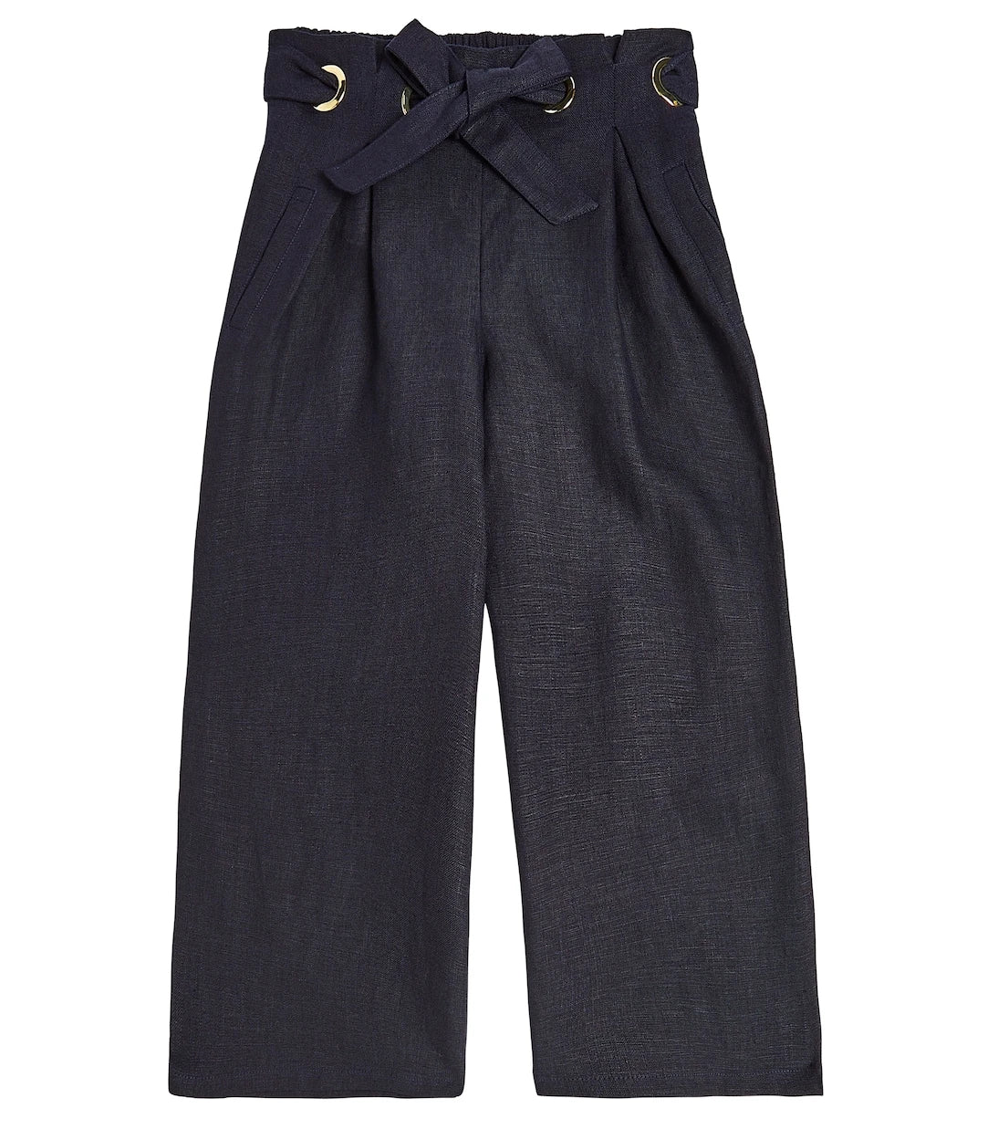 Chloé Kids - بنطلون كتان بقصة مستقيمة
