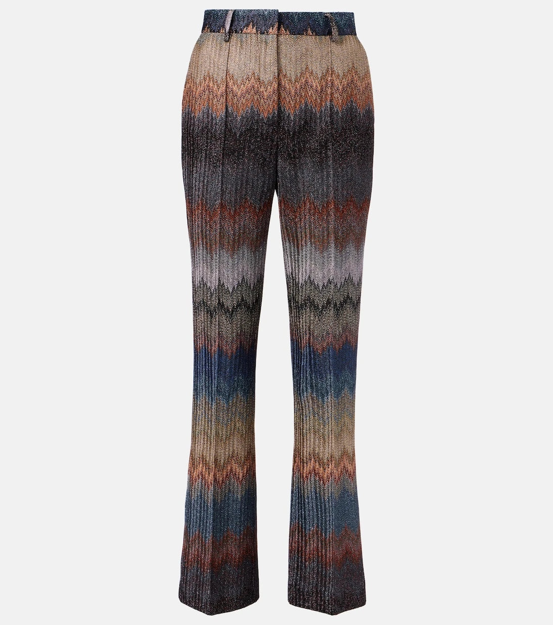 Missoni - Zigzag lamé flared pants