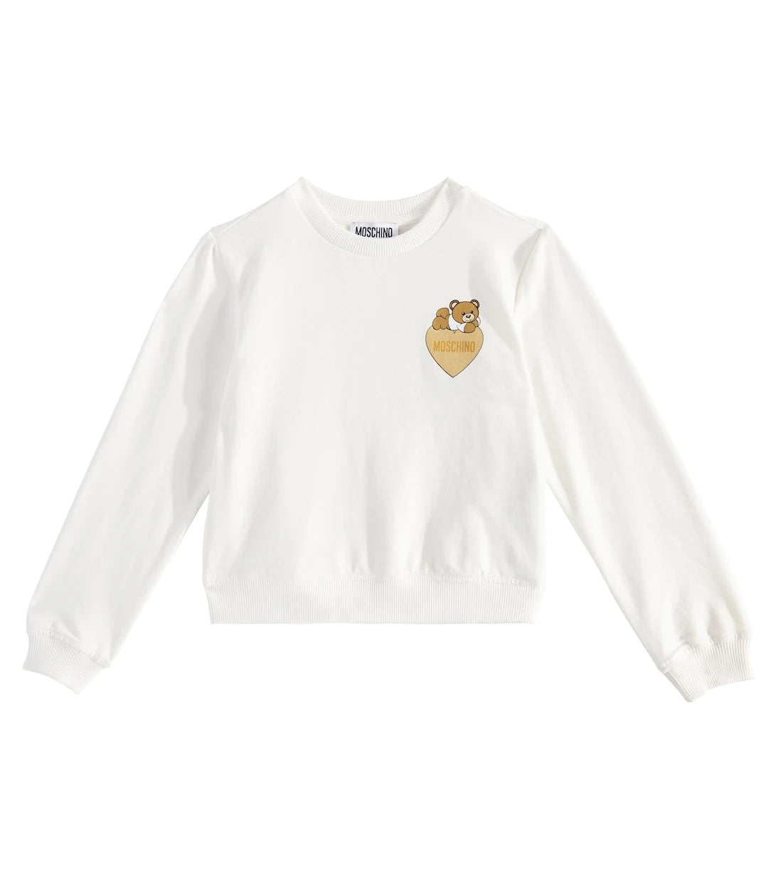 Moschino Kids - سويت شيرت من مزيج القطن المطبوع