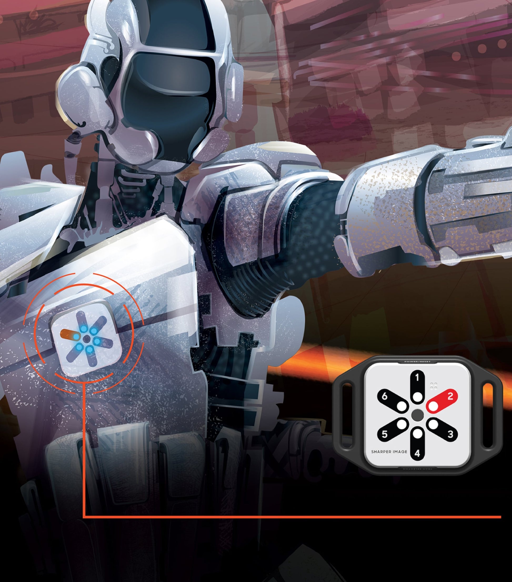 SHARPER IMAGE Laser Tag Handtank Blast Pack