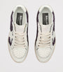 Golden Goose Purple Glitter Ball Star Sneakers