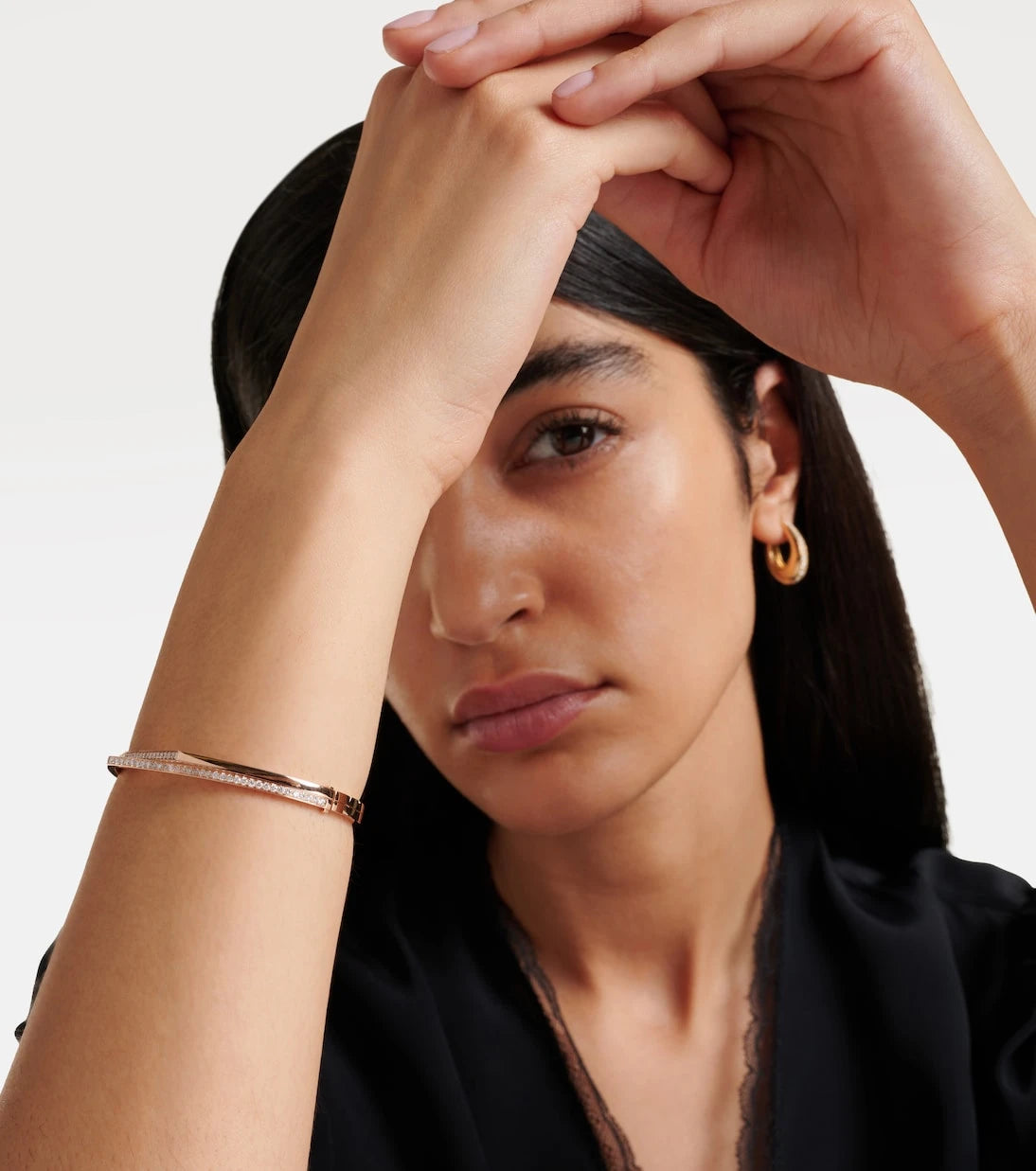 Repossi - Antifer 18kt rose gold bracelet with diamonds