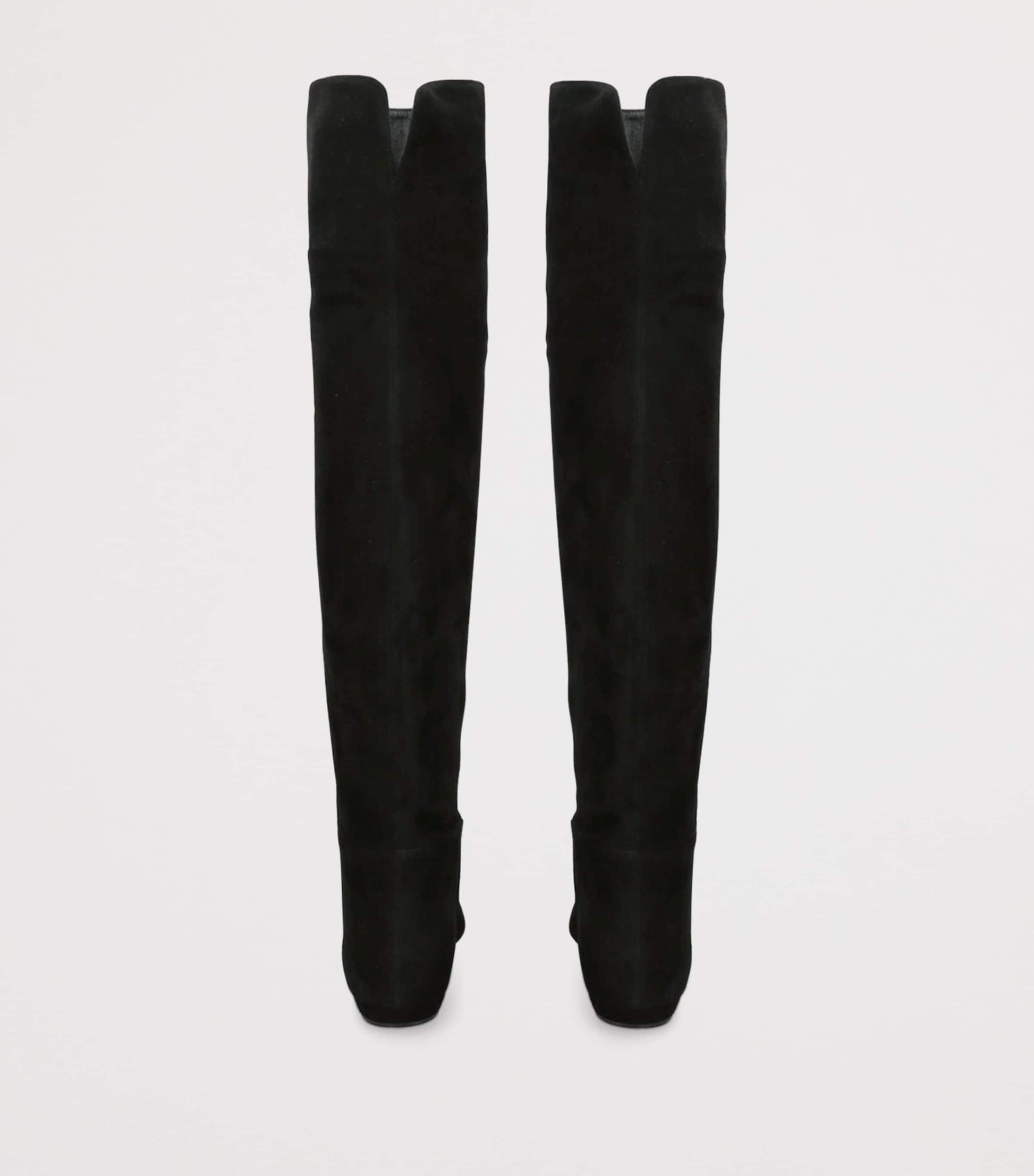 Gianvito Rossi Black Suede Over-The-Knee Boots