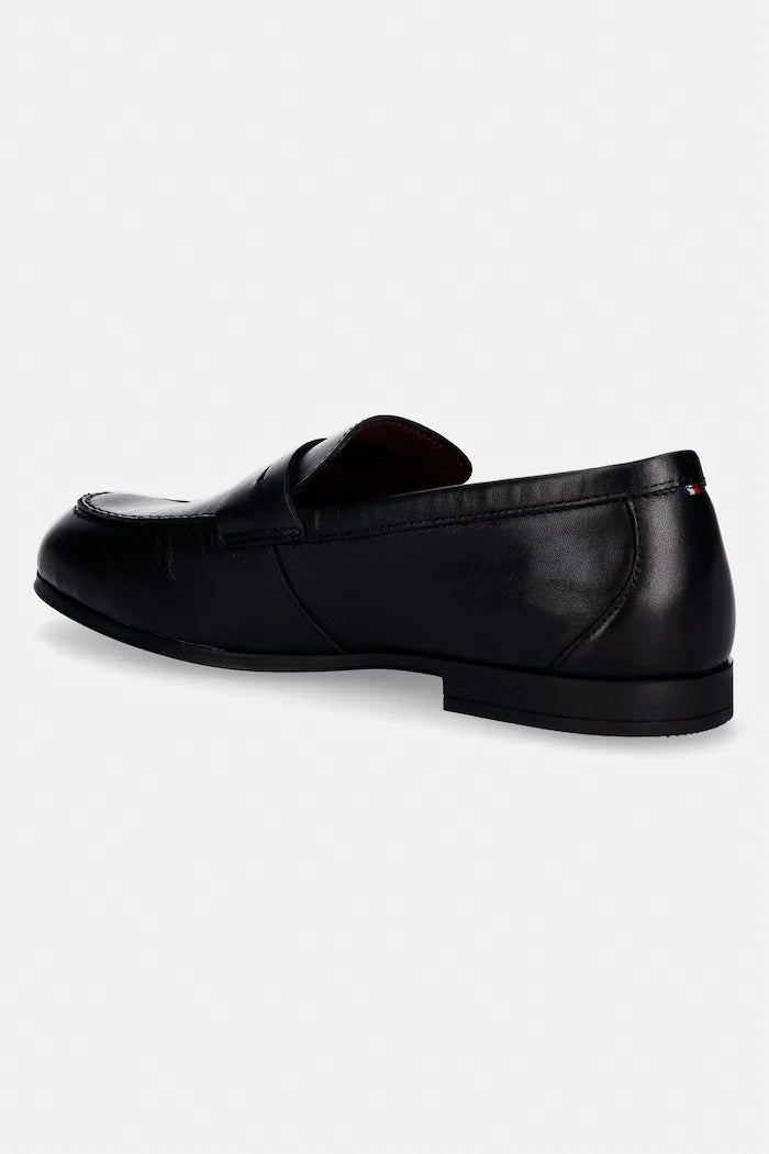 Tommy Hilfiger Erkek Deri FLEXIBLE SLIM LEATHER LOAFER Mokasen