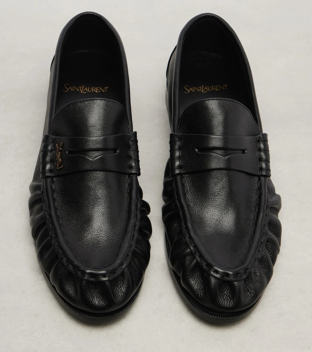 Saint Laurent - Le Loafer leather penny loafers