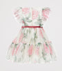 Green Tulle Floral Dress (2-12 Years)