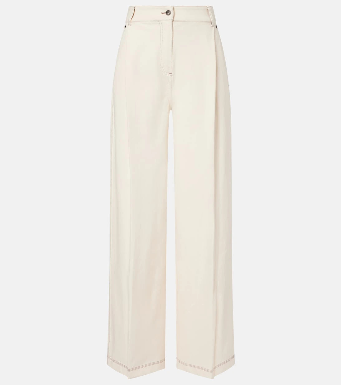 Max Mara - Pleated wide-leg jeans