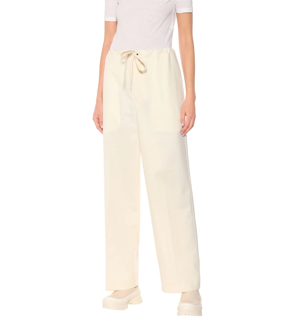 Jil Sander - Twill wool-blend wide-leg pants