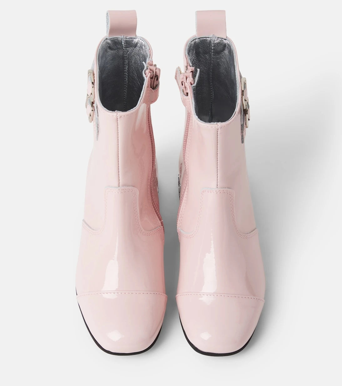 Monnalisa - Glitter patent leather boots