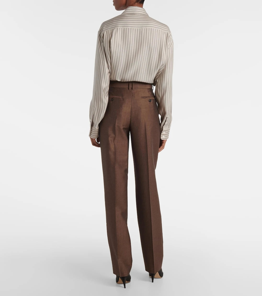 The Row - Norbert mohair and wool straight pants