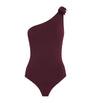 Eres Burgundy One-Shoulder Prodige Swimsuit
