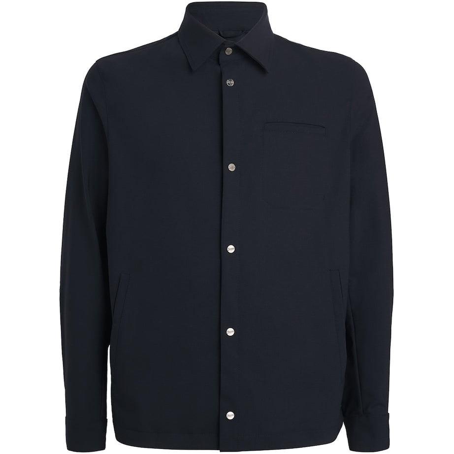 Navy Collared Overshirt