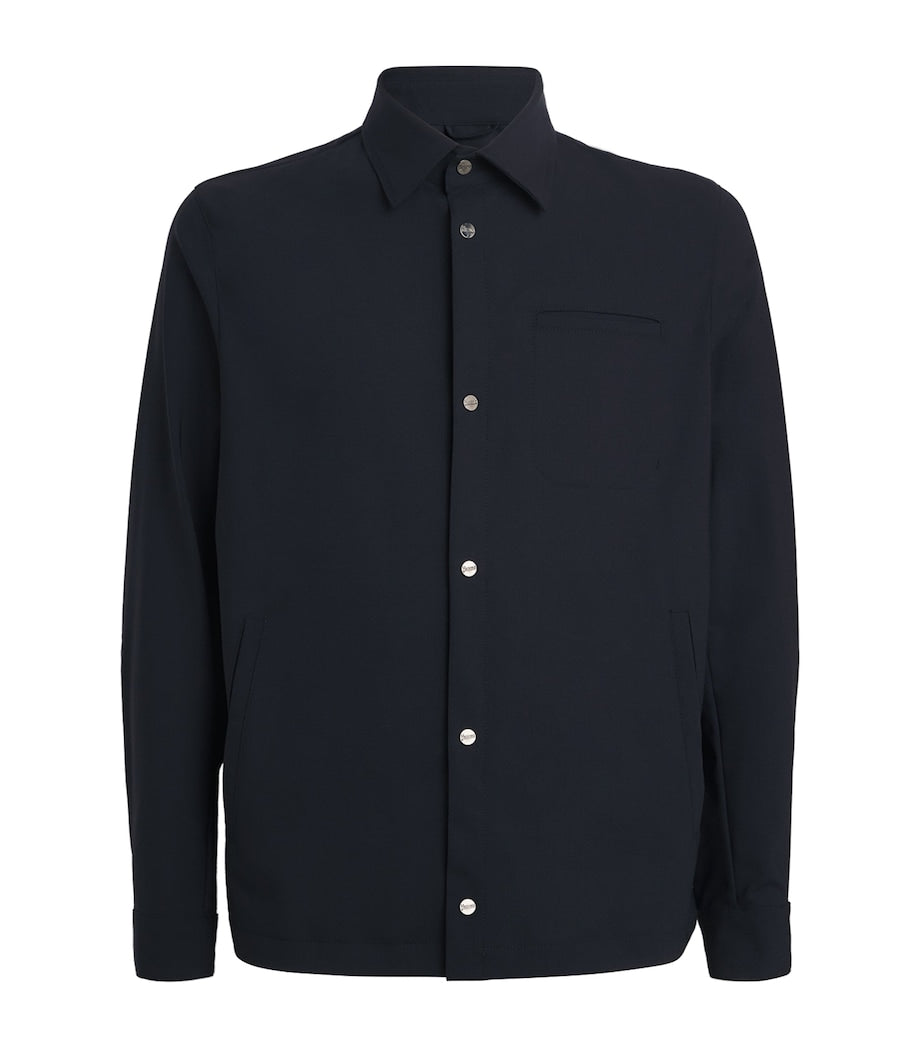 Navy Collared Overshirt