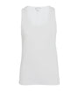 Bottega Veneta White Stretch-Cotton Tank Top