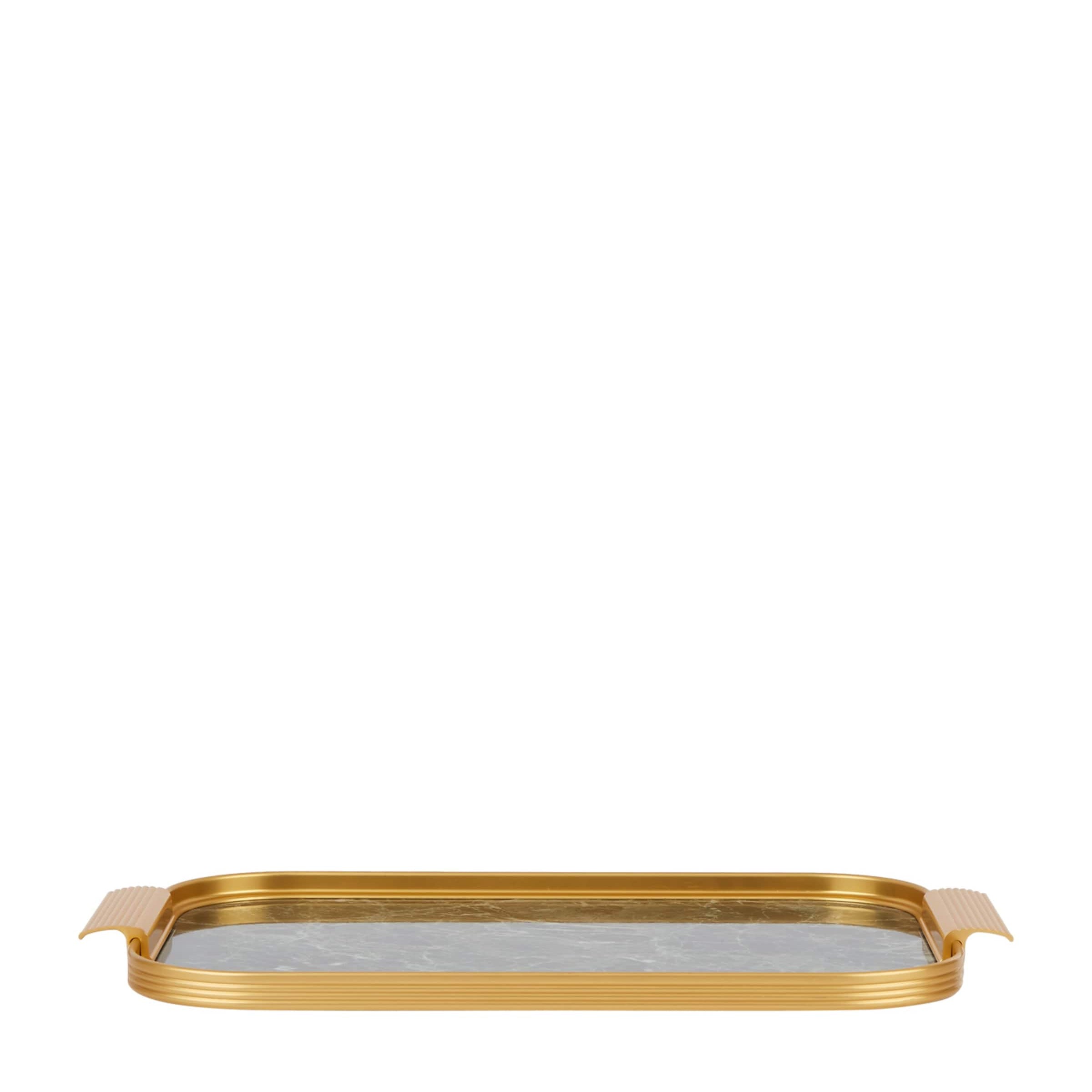 Marble Ribbed Tray (35cm)