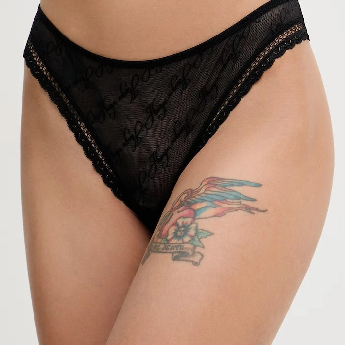 HUGO Kadın Brezilya Kesim Bikini Külot LACY THONG