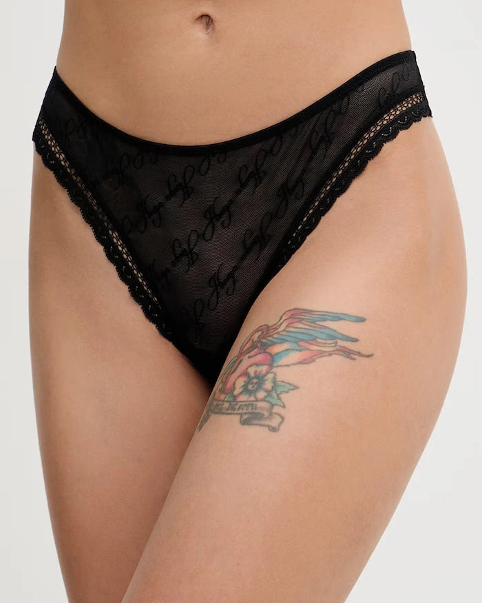 HUGO Kadın Brezilya Kesim Bikini Külot LACY THONG