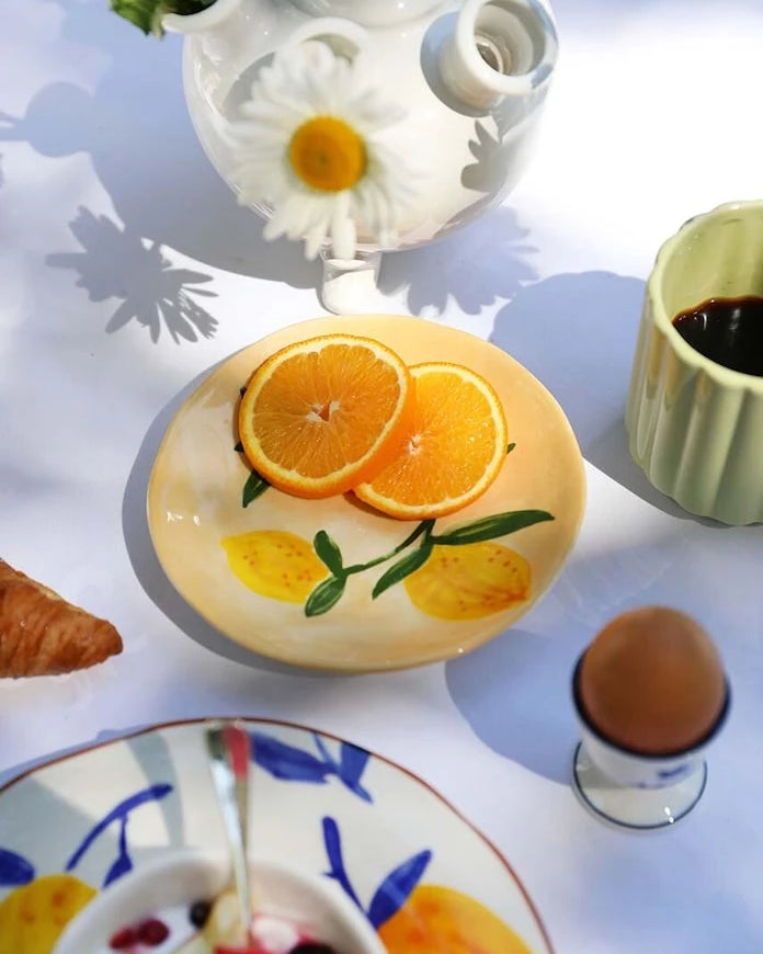 &k amsterdam Lemon Full Colour 16 cm Tabak Seti (4 Parça)