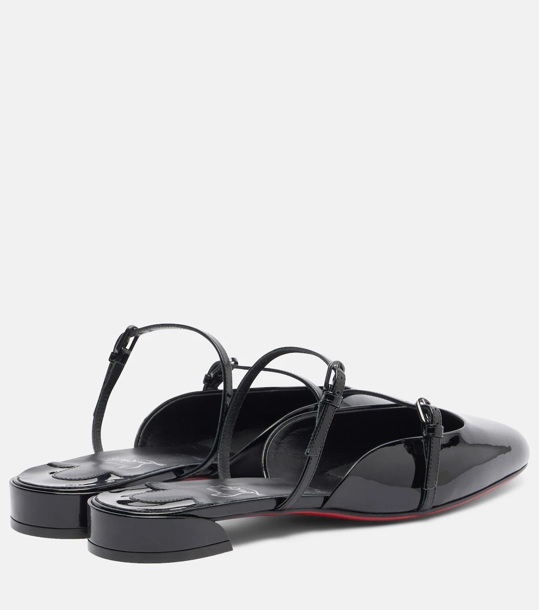 Christian Louboutin - Jane Nina patent leather mules