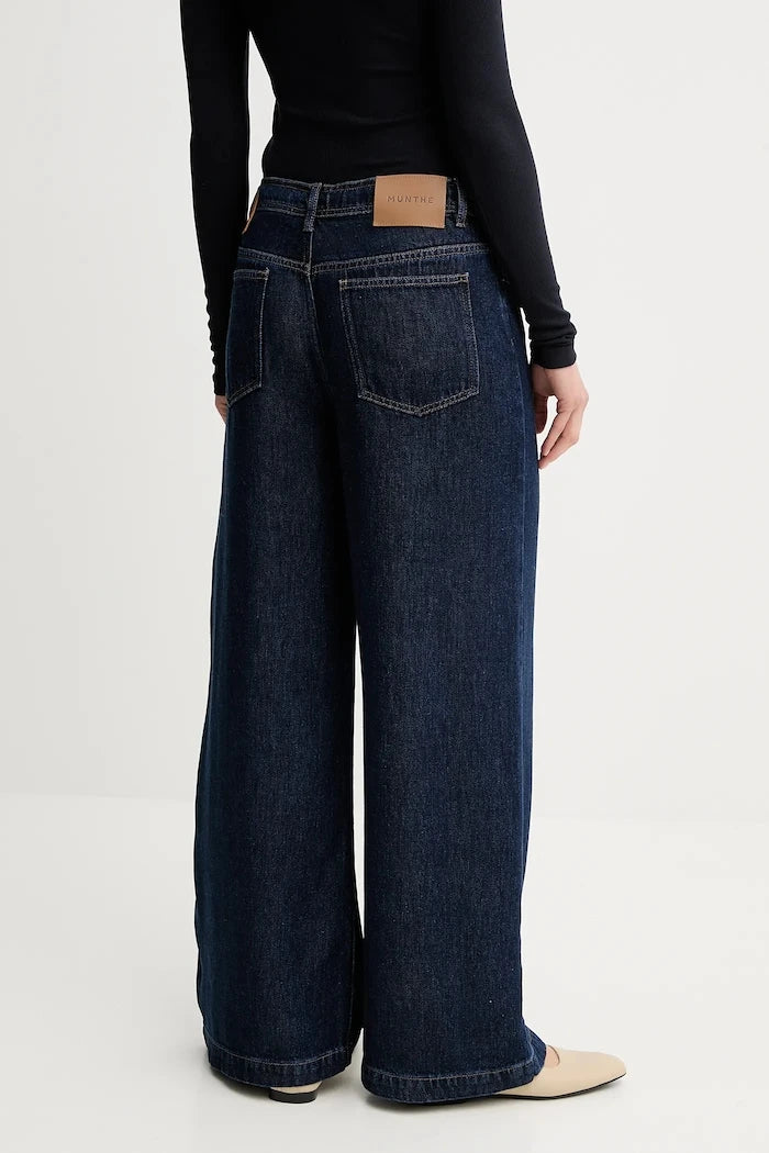 MUNTHE дънки wide leg дамски OBEY