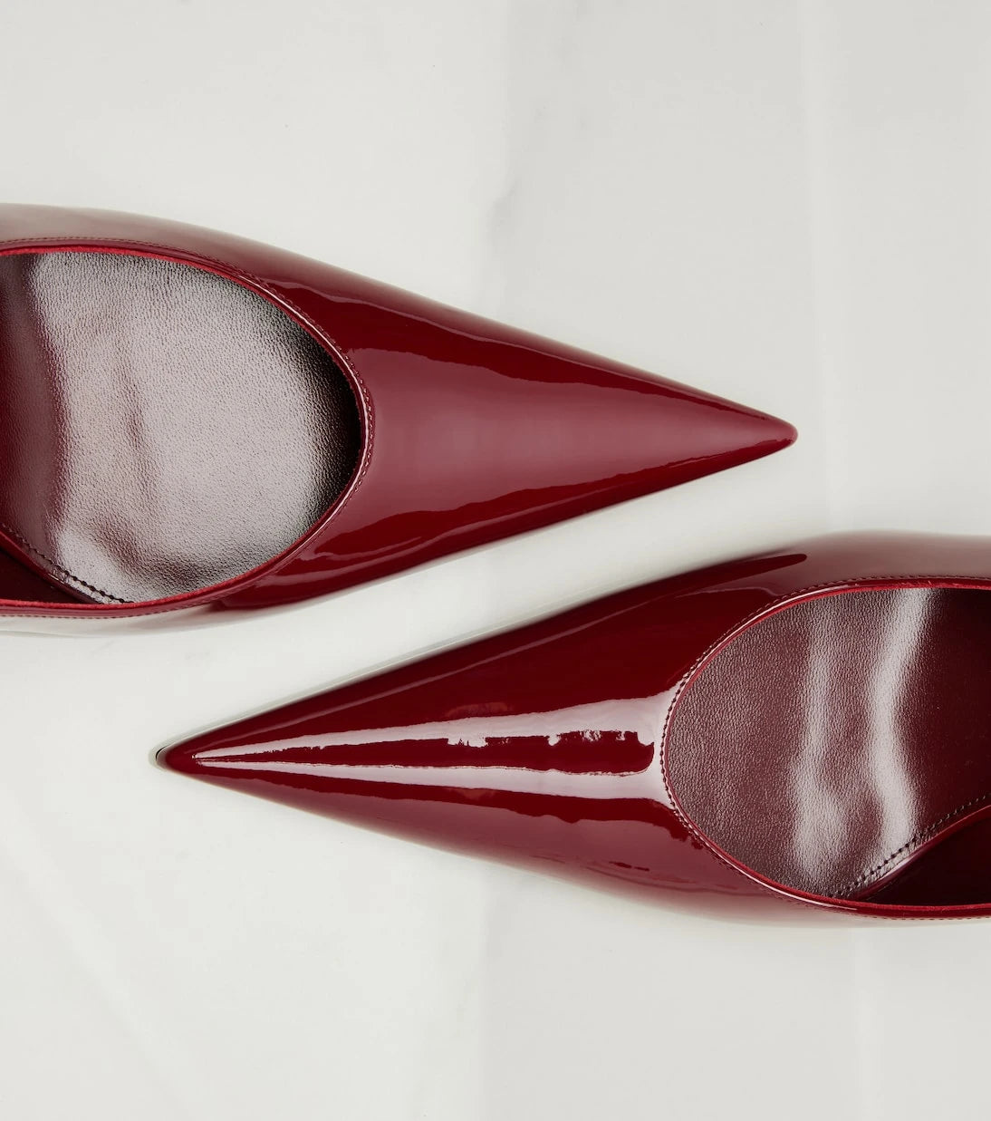 Saint Laurent - Guermantes patent leather slingback pumps